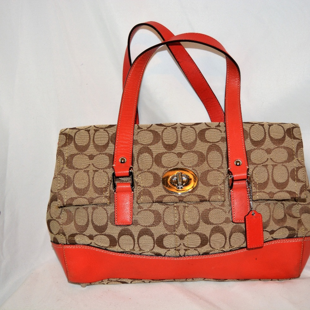 VTG COACH HAMPTON SIGNATURE CANVAS SATCHEL dustbag - Picture 2 of 8
